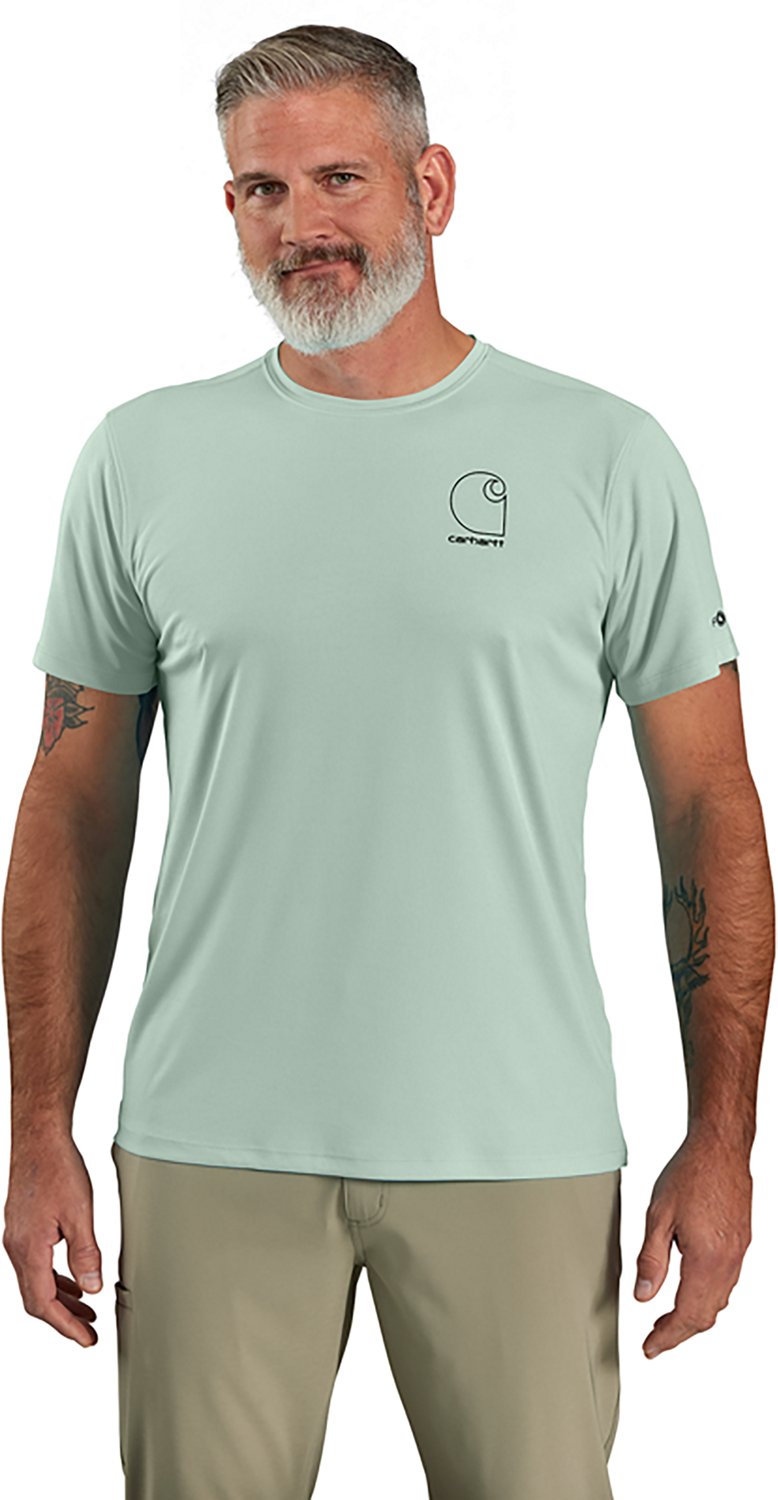 Carhartt Men's Force Sun Defender Lightweight Logo Graphic Short Sleeve T-shirt