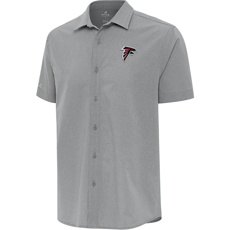Antigua Men's Atlanta Falcons Activate Short Sleeve Woven Shirt
