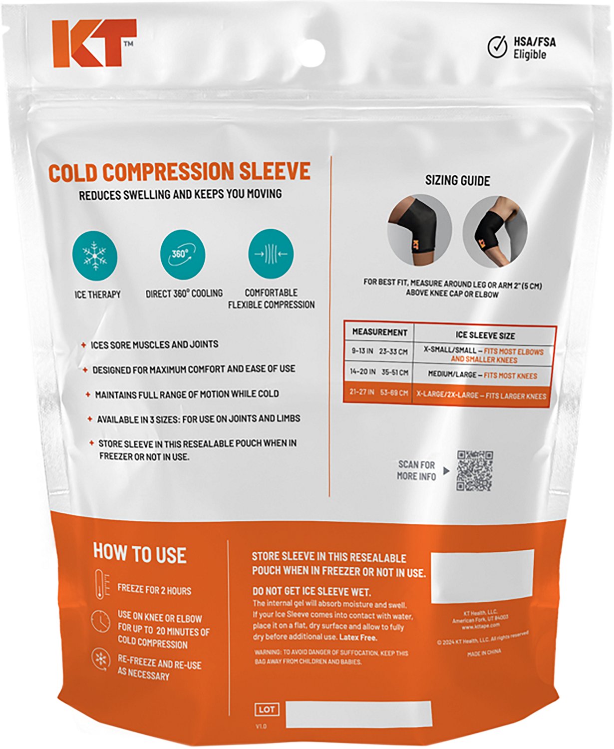 KT Health Ice Sleeve Gusseted Bag - view number 3