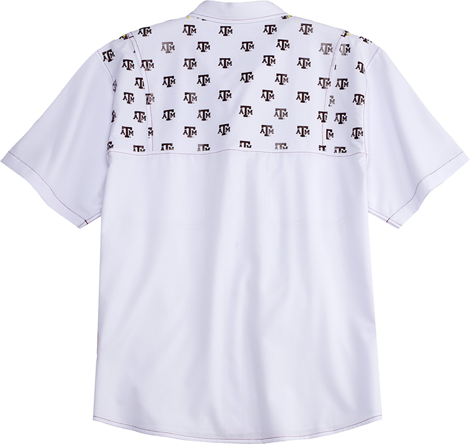 Antigua Men's Texas A&M University Scatter Print Button Down Shirt  - view number 2