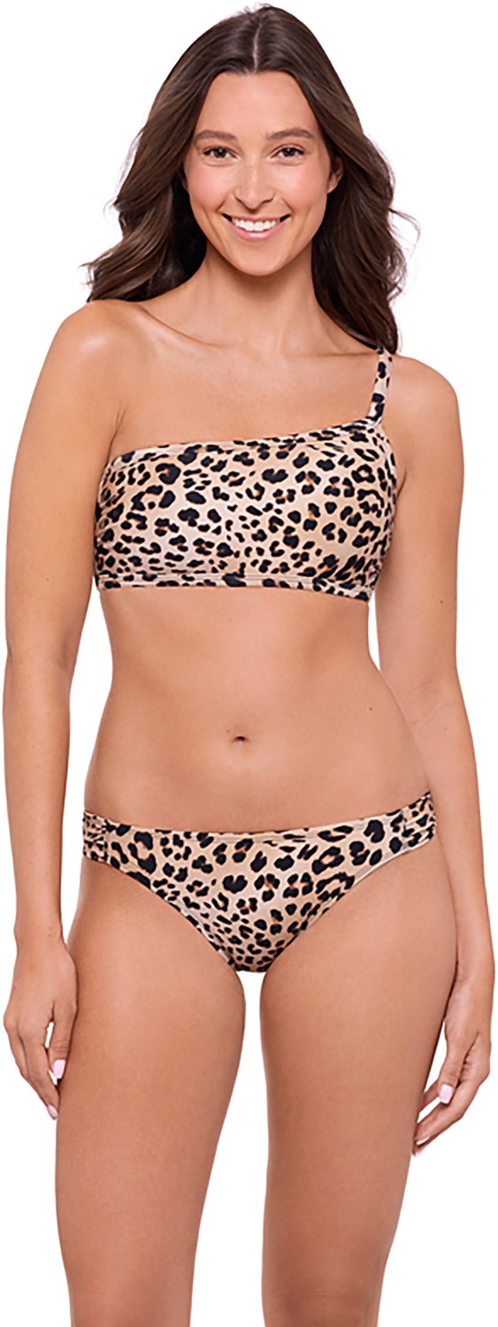 O'Rageous Juniors' Safari One Shoulder Bralette Swim Top - view number 3