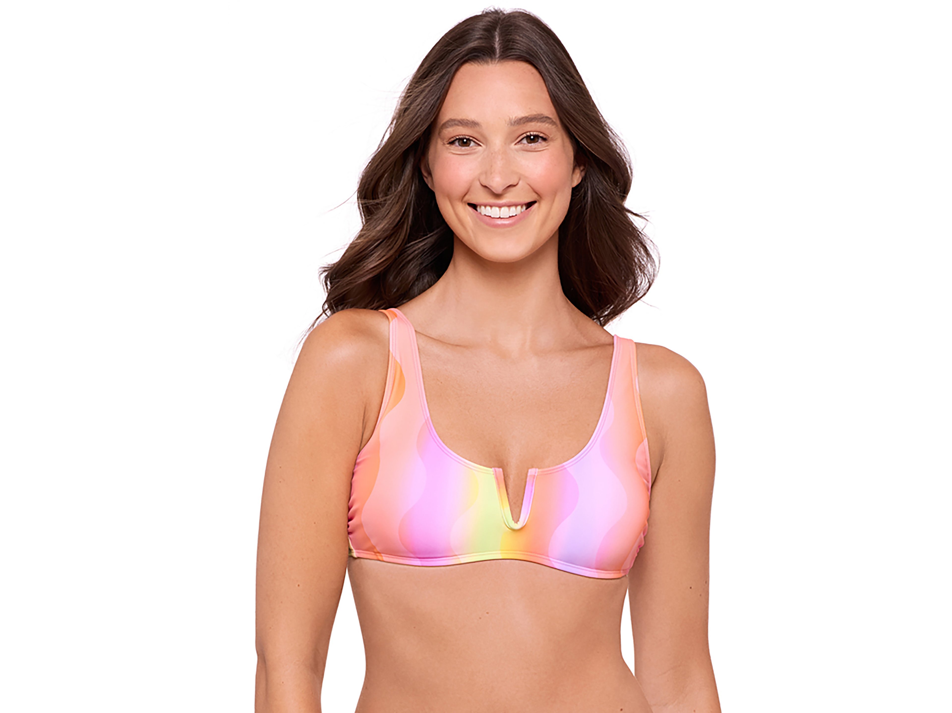 O'Rageous Juniors' Catching Waves V-wire Bralette Swim Top