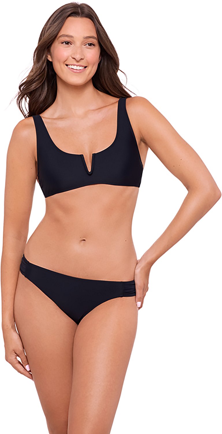 O'Rageous Juniors' Solid V-wire Banded Bralette Swim Top - view number 3