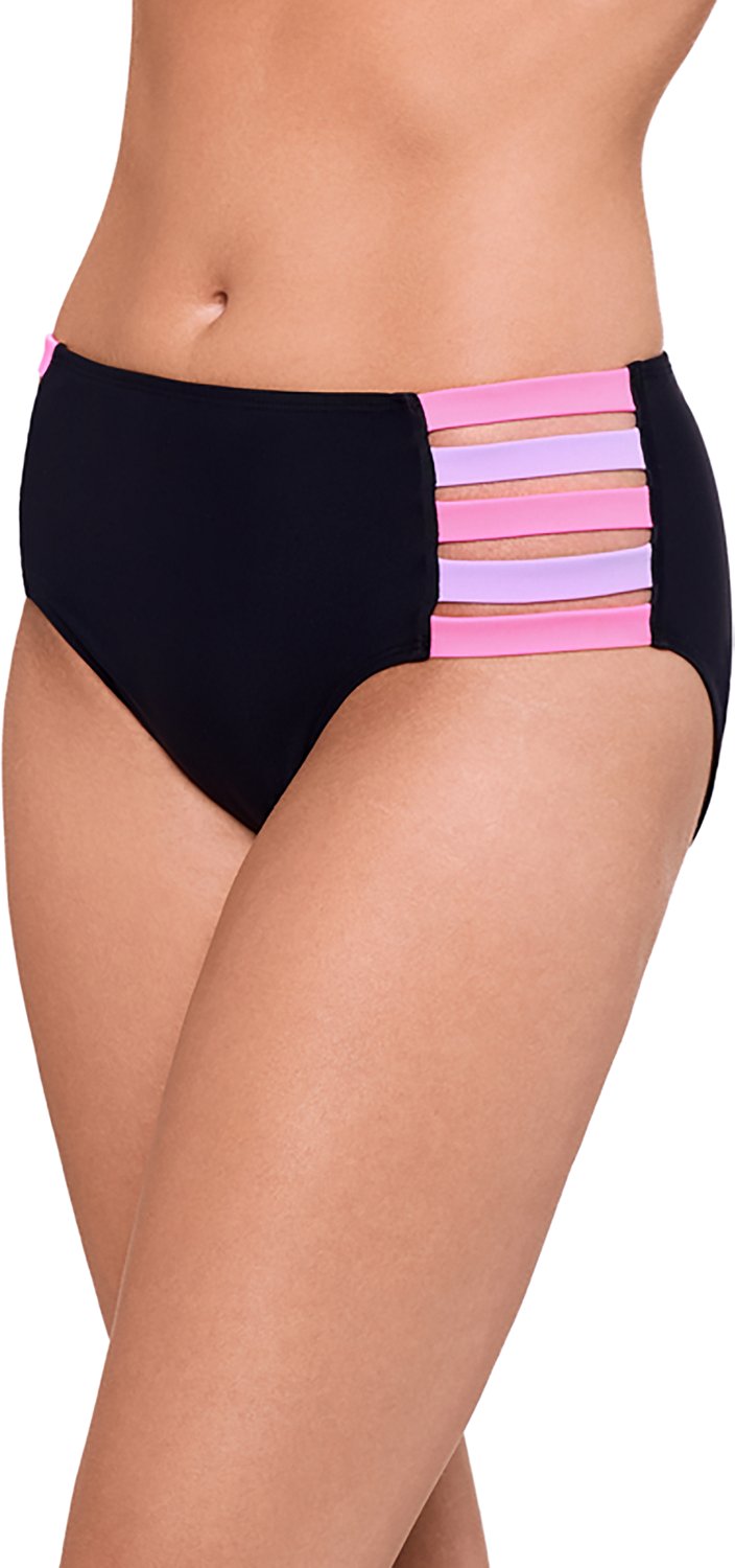 O'Rageous Juniors' Block Party Strappy Midrise Hipster Swim Bottoms - view number 3