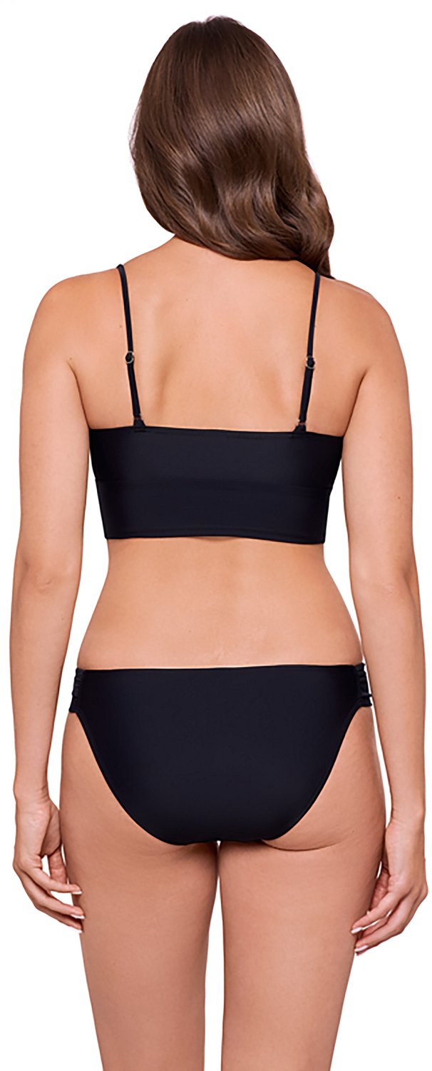 O'Rageous Juniors' Solids Tie Front Hankini Bralette Swim Top - view number 4
