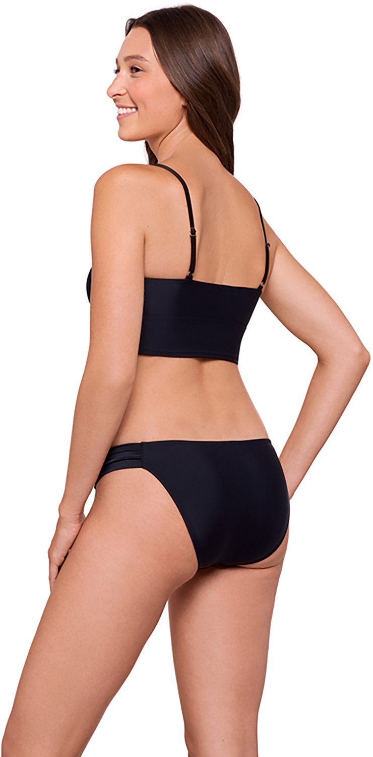 O'Rageous Juniors' Solids Tie Front Hankini Bralette Swim Top - view number 6