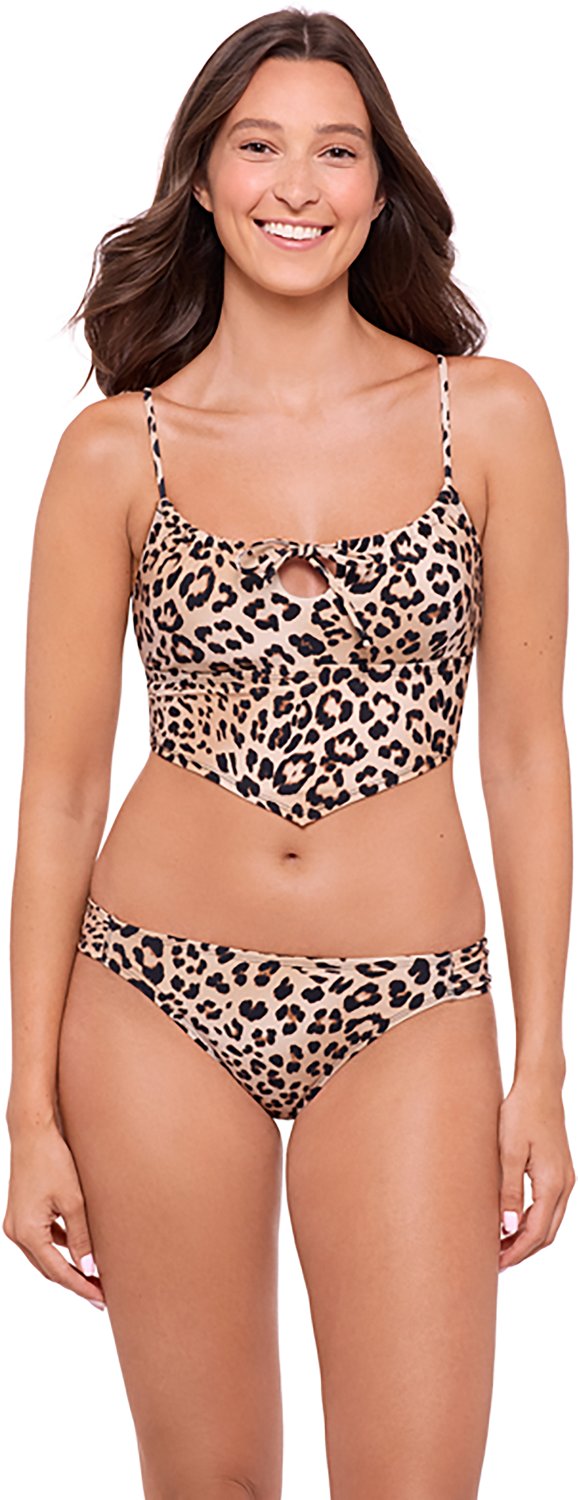 O'Rageous Juniors' Safari Tie Front Hankini Bralette Swim Top - view number 3