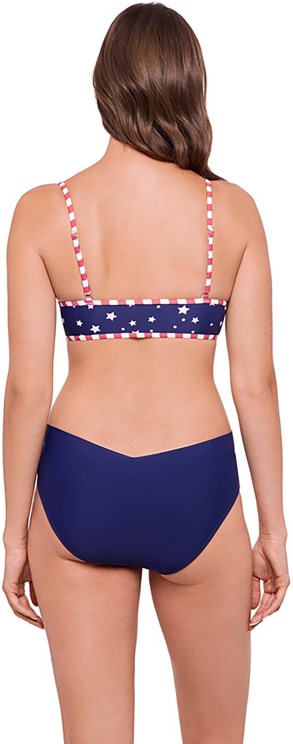 O'Rageous Juniors' Stars and Stripes Front Tab Midkini Swim Top                                                                  - view number 4