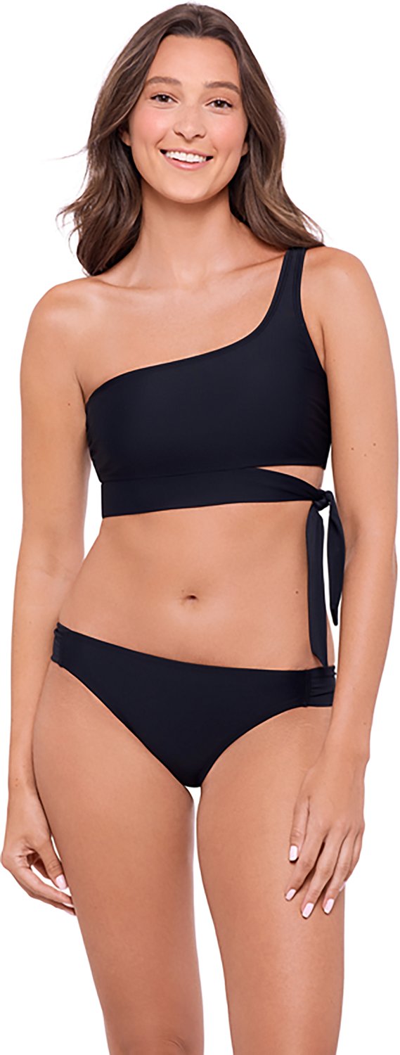 O'Rageous Juniors' Solid Tie Side One Shoulder Swim Top - view number 3