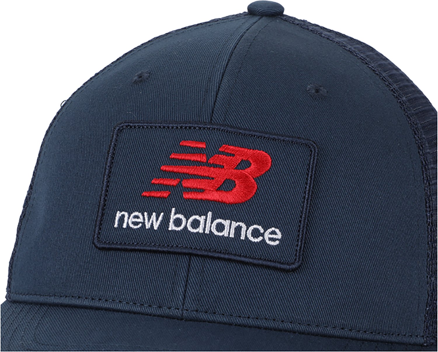 New Balance Men's Stacked Patch Logo Trucker Cap                                                                                 - view number 3