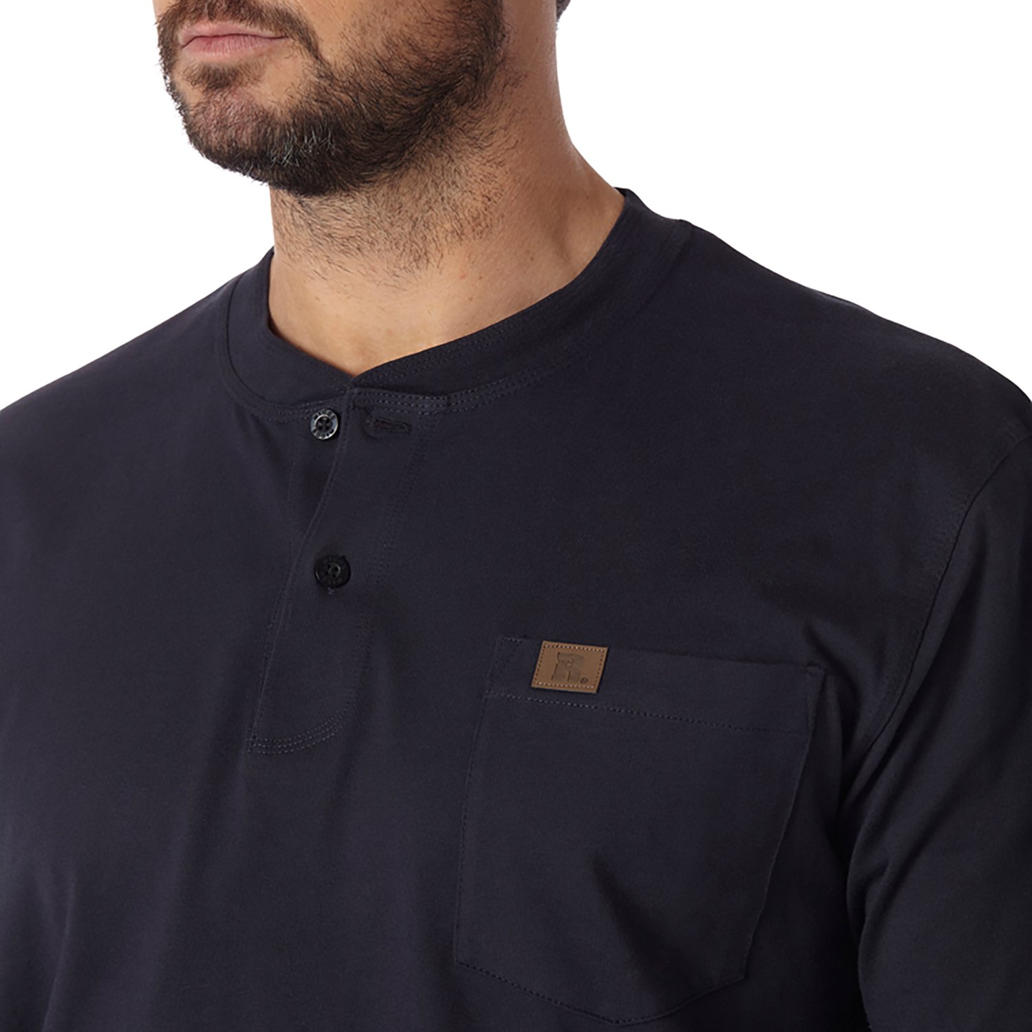 Wrangler Riggs Workwear Men's Solid Long Sleeve Henley Shirt - view number 3