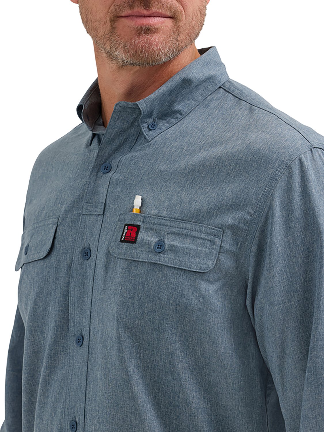 Wrangler Riggs Workwear Men's Vented Long Sleeve Work Shirt - view number 3
