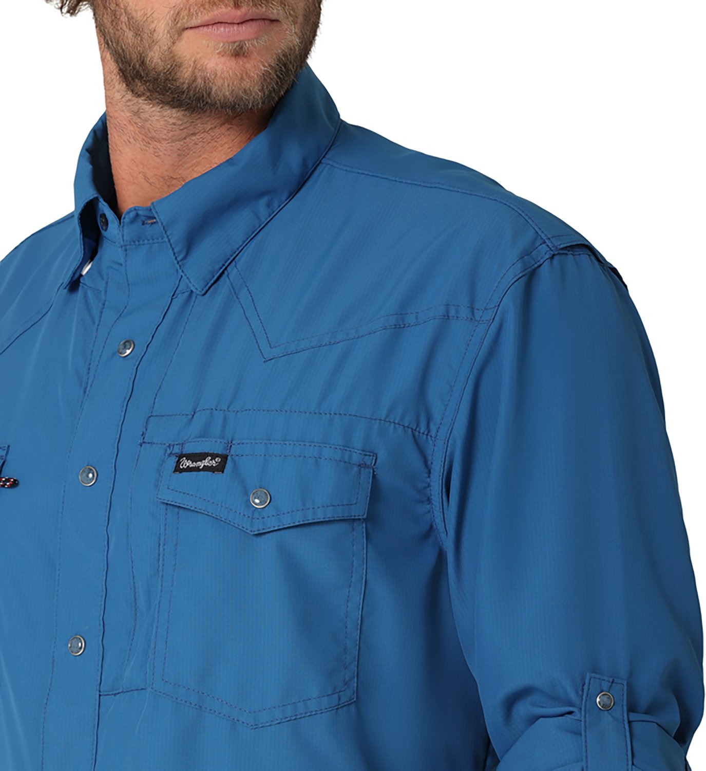 Wrangler Riggs Workwear Men's Western Performance Snap Long Sleeve Shirt - view number 3
