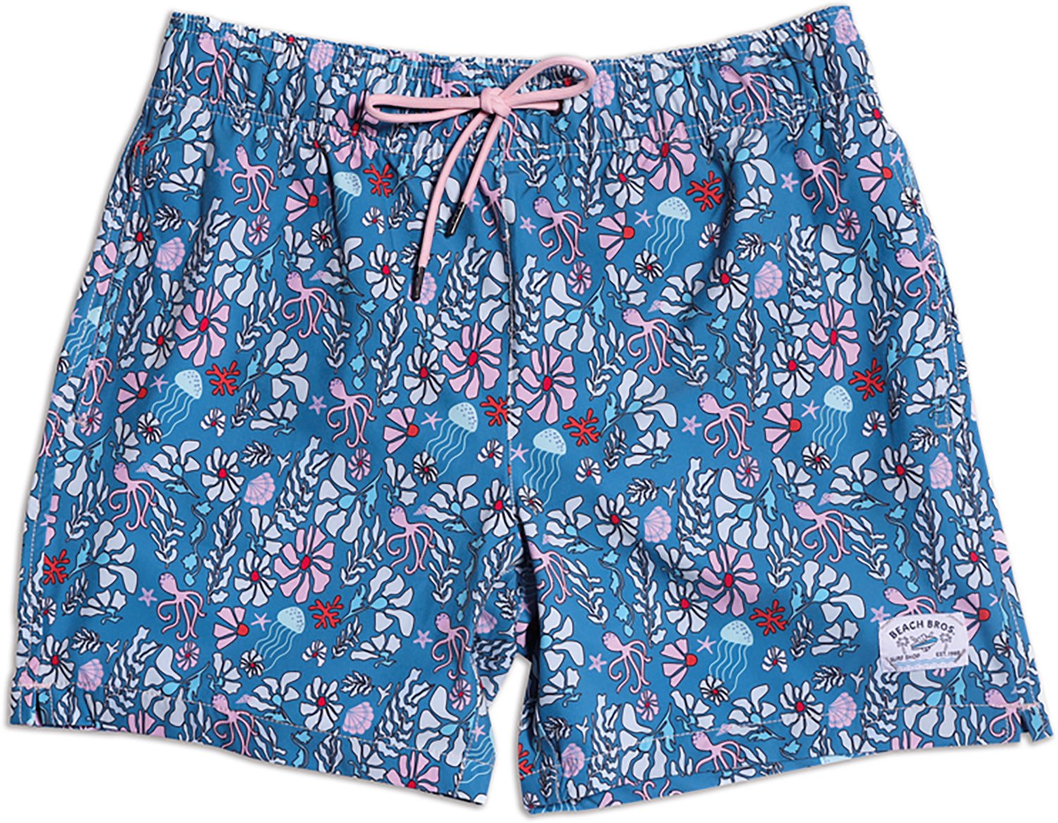 Beach Bros Men's Floral Octopus Swim Trunk Shorts 6.5 in - view number 4
