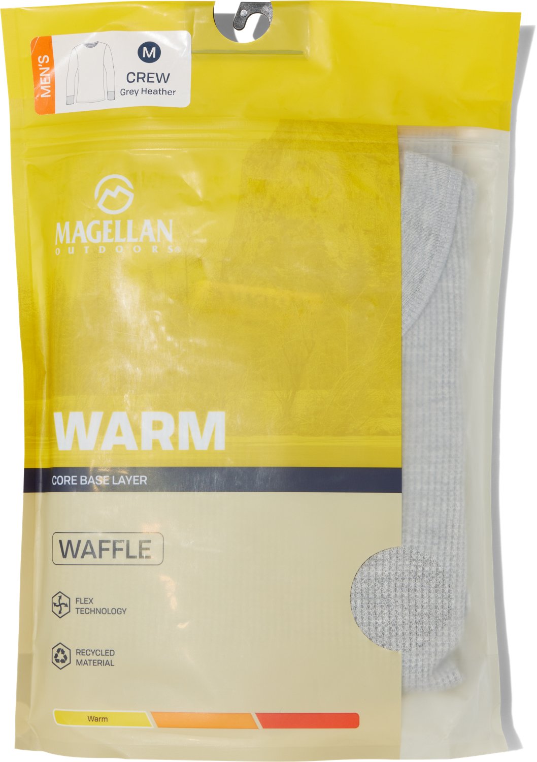 Magellan Outdoors Men's Thermal Waffle Long Sleeve Crew Baselayer Top - view number 3