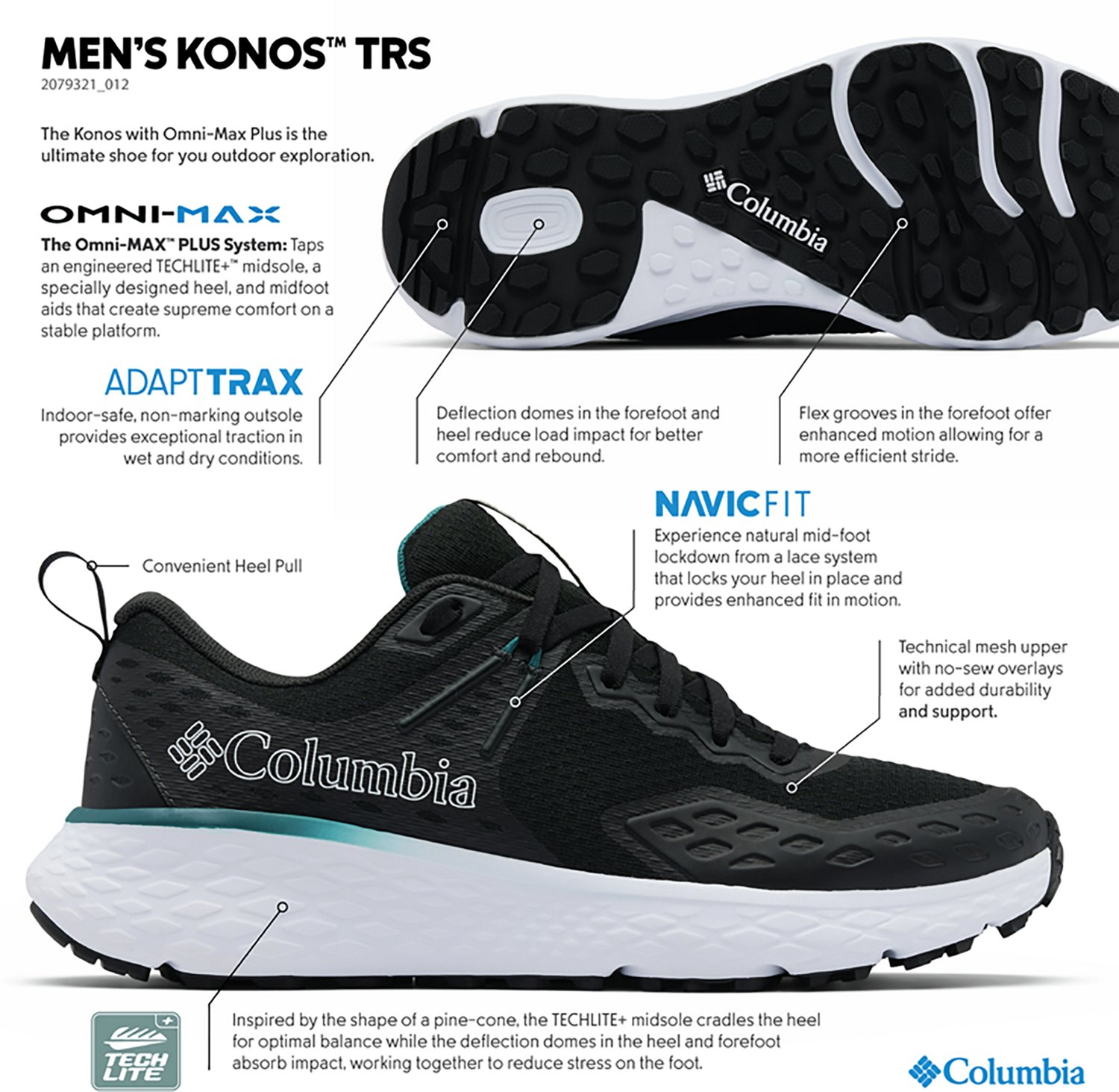 Columbia Sportswear Men's Konos TRS Low Hiking Shoes - view number 8
