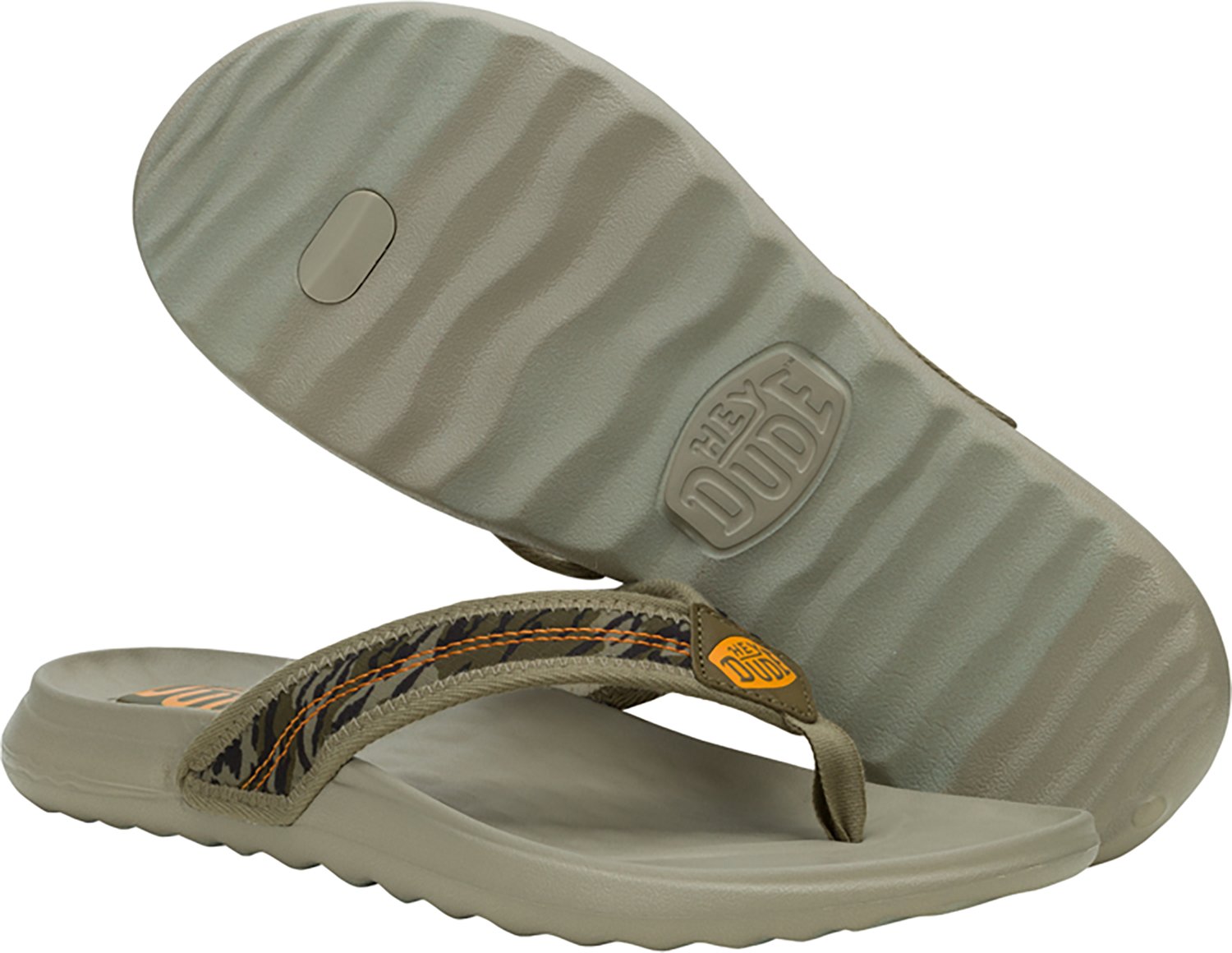 Hey Dude Men's Myers Mossy Oak Camo Flip Flops - view number 6