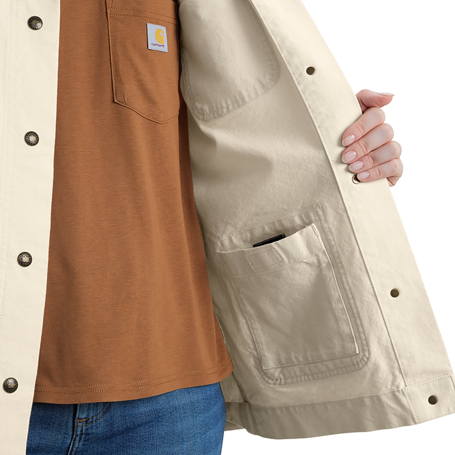Carhartt Women's Rugged Flex® Loose Fit Canvas Chore Jacket