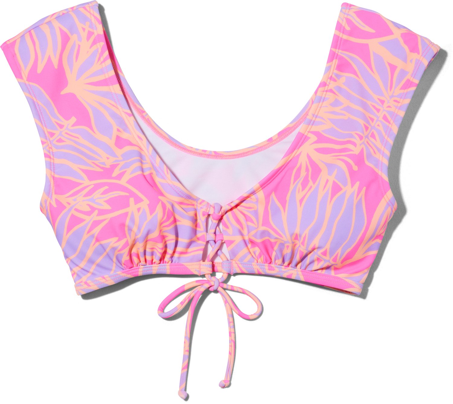 O’Rageous Juniors’ Tropicali Tie Front Cami Top - view number 3