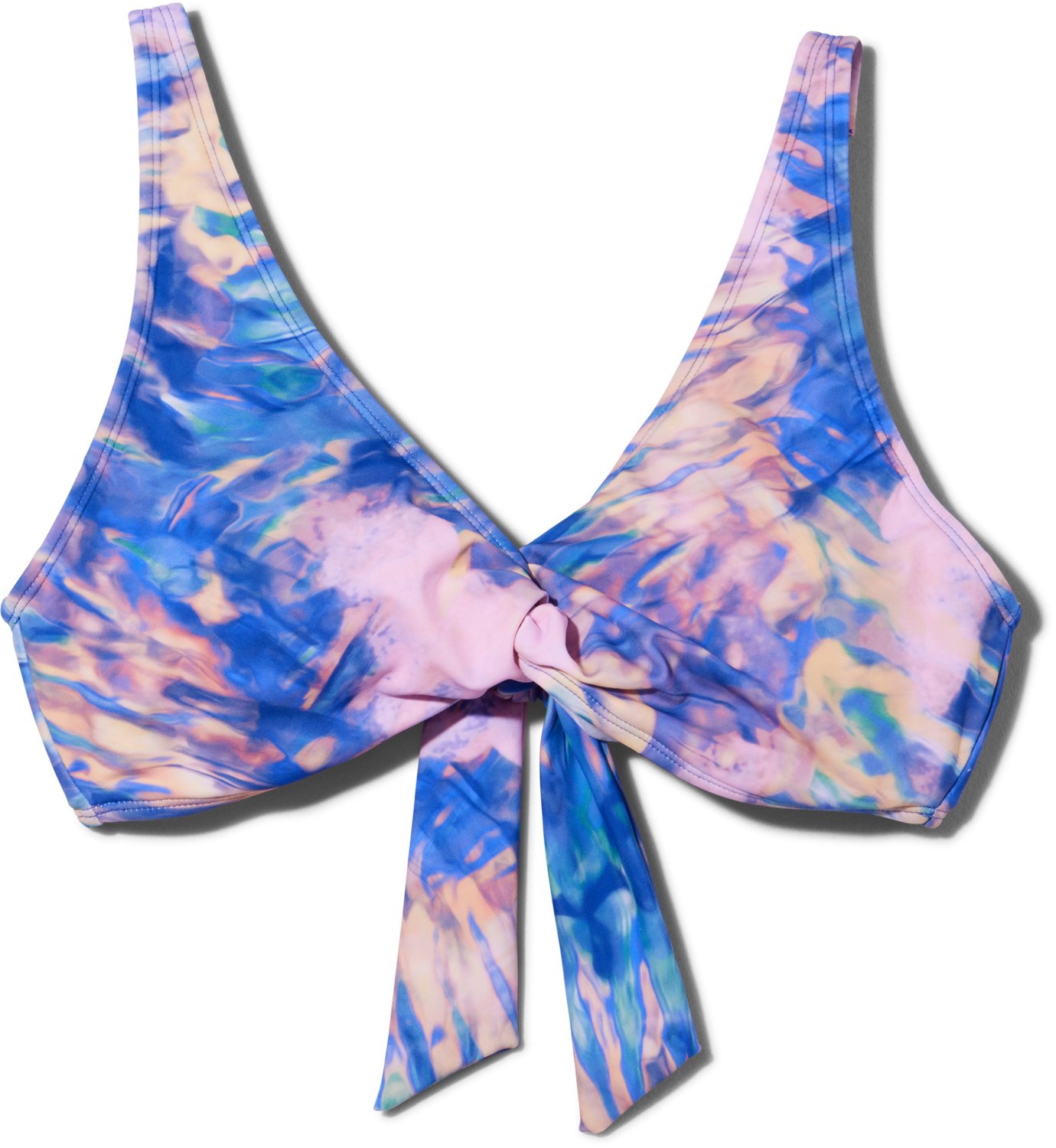 Freely Women's Kaleidoscope Twist Front Over The Shoulder Bralette Swim Top                                                      - view number 4