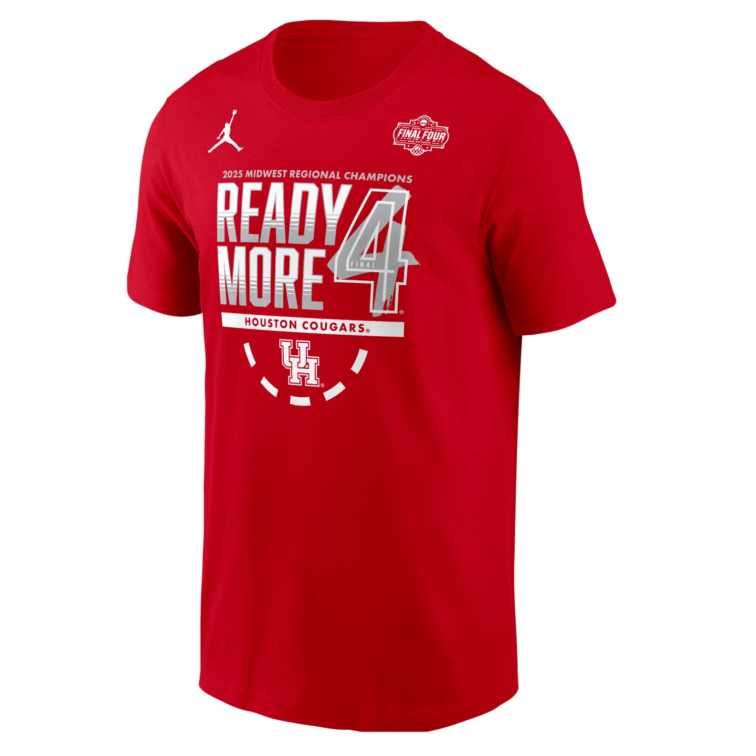 Jordan Brand Youth Houston Cougars 2025 Men's Basketball March Madness Tournament Final Four Locker Room T-Shirt                 - view number 1