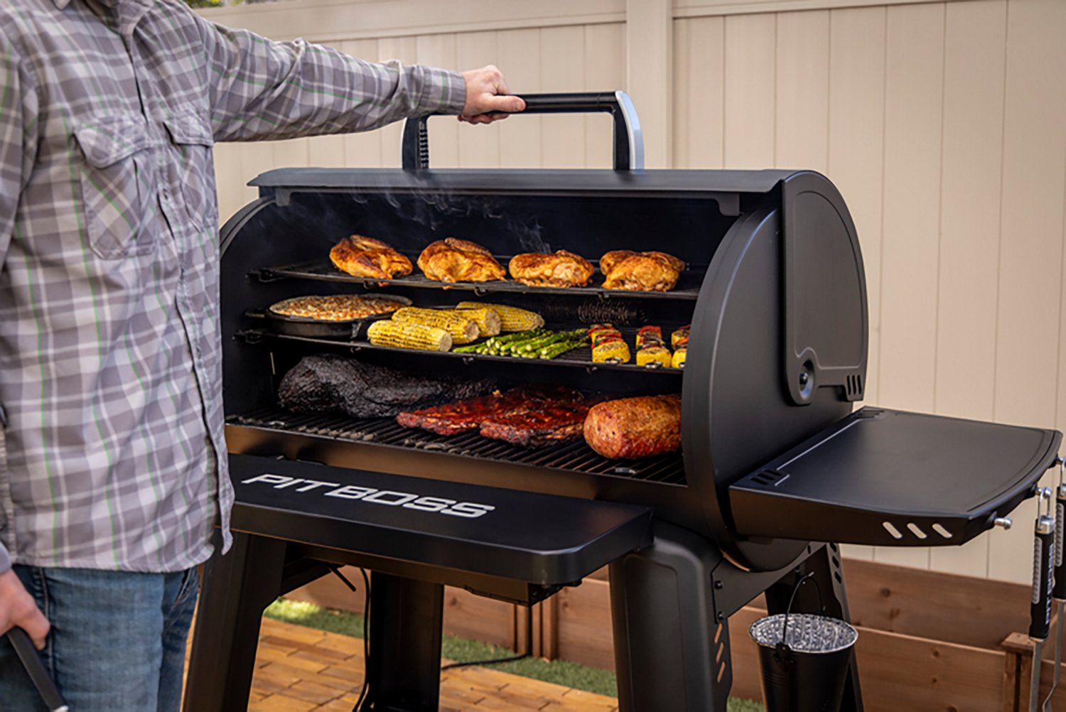 Pit Boss 1600 Competition Series Roll Top Pellet Grill                                                                           - view number 6