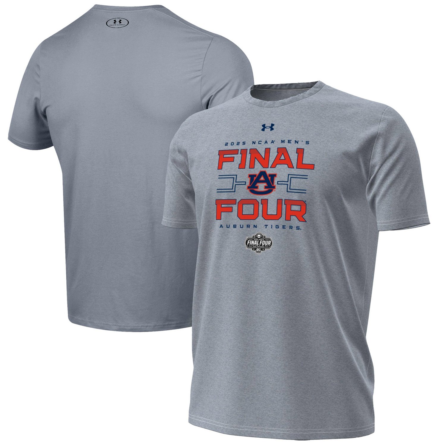 Under Armour Men's Auburn Tigers 2025 NCAA Men's Basketball March Madness Tournament Final Four Locker Room T-Shirt