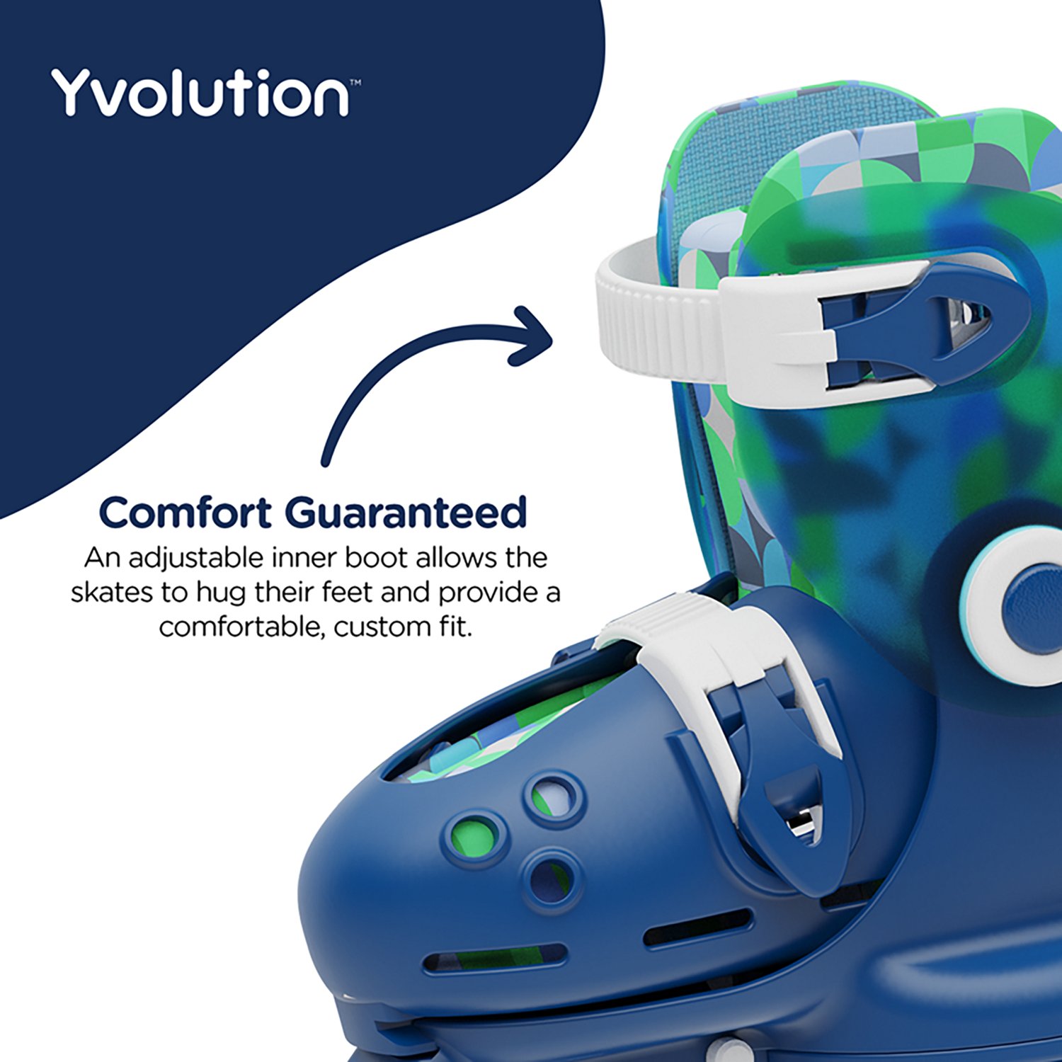 Yvolution Kids' Twista Adjustable 2-in-1 Roller Skates                                                                           - view number 3