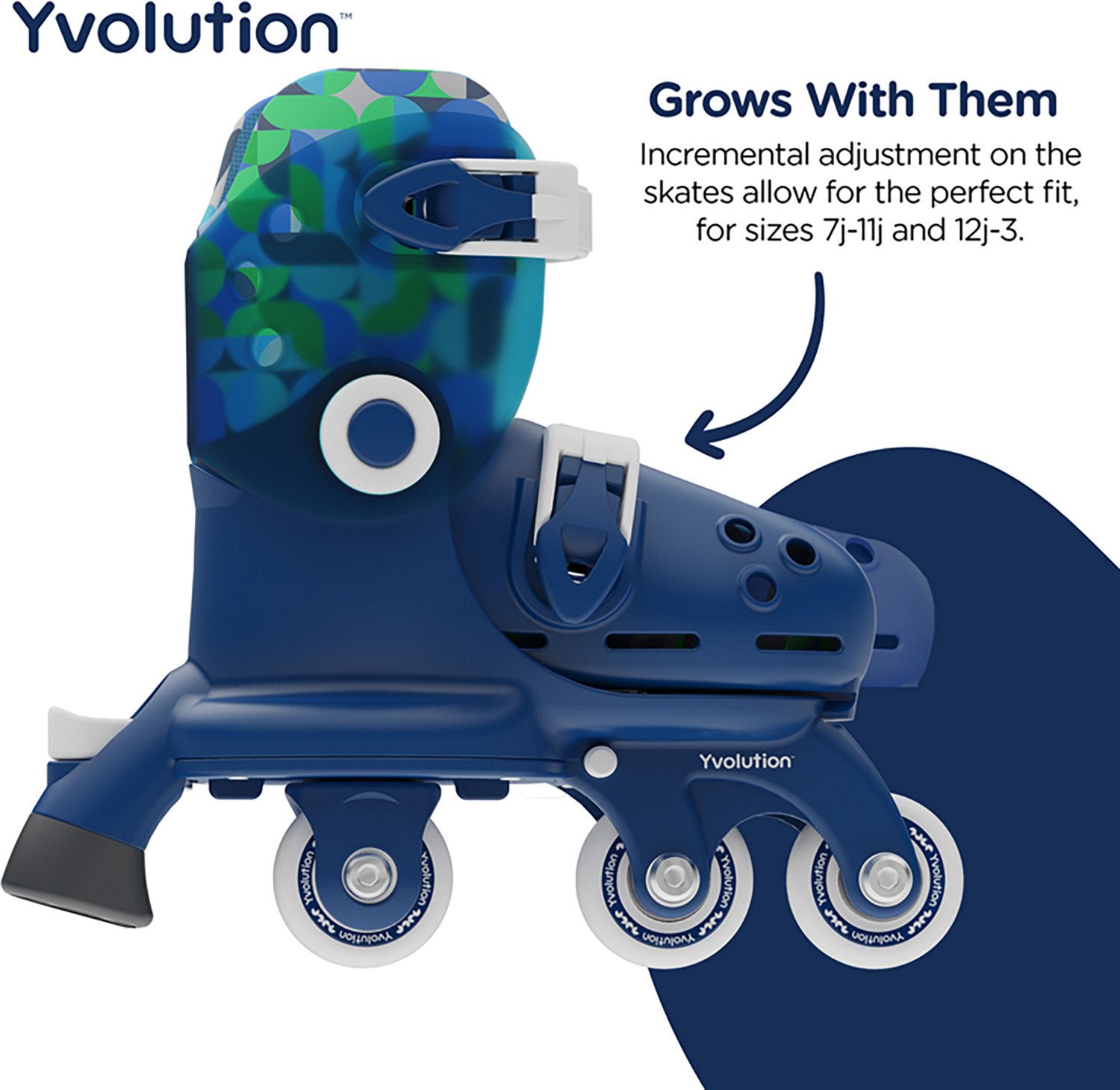 Yvolution Kids' Twista Adjustable 2-in-1 Roller Skates                                                                           - view number 5