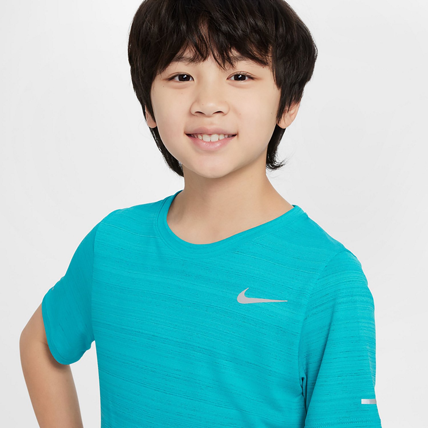 Nike Boys' Dri-FIT Miler Short Sleeve Shirt                                                                                      - view number 3