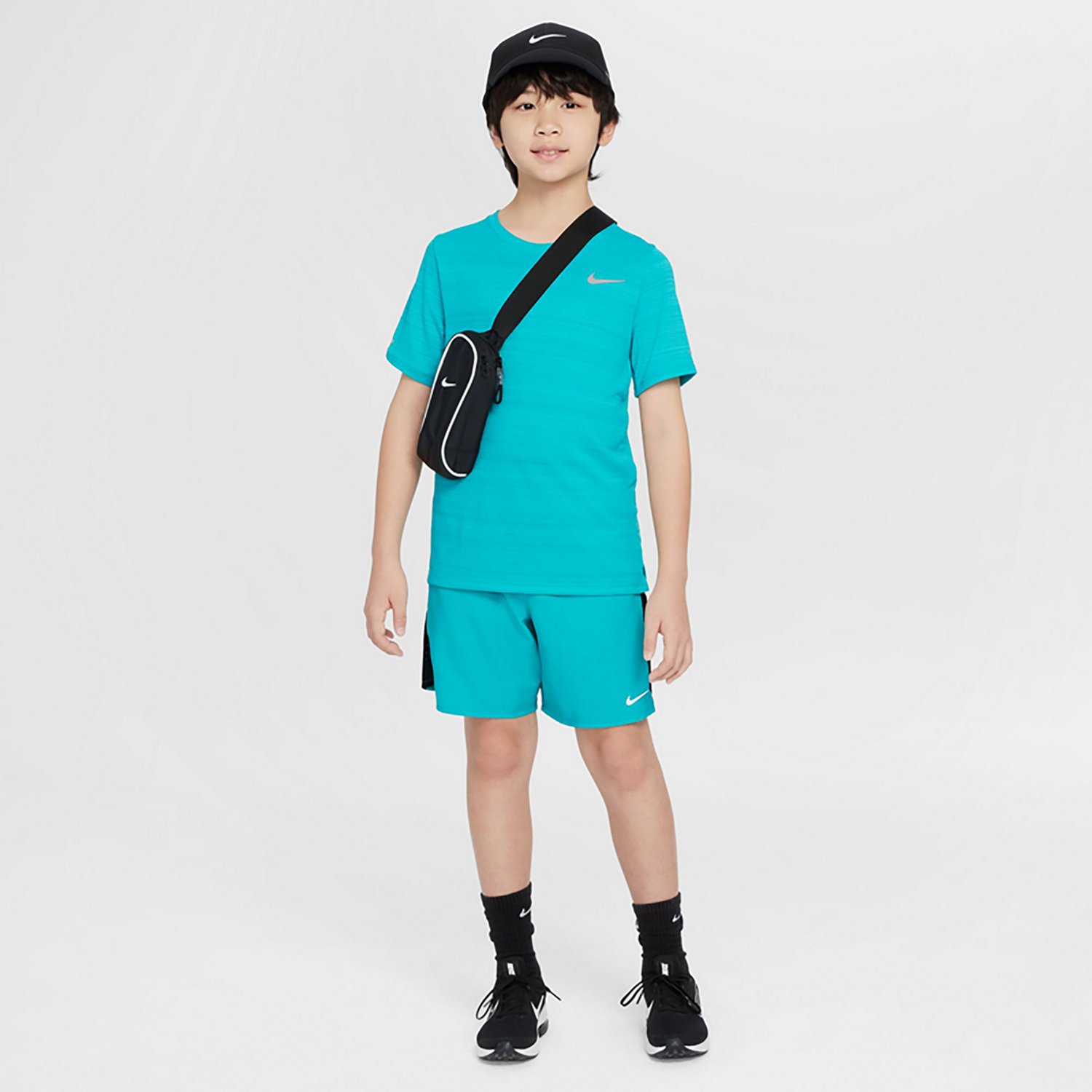 Nike Boys' Dri-FIT Miler Short Sleeve Shirt                                                                                      - view number 7
