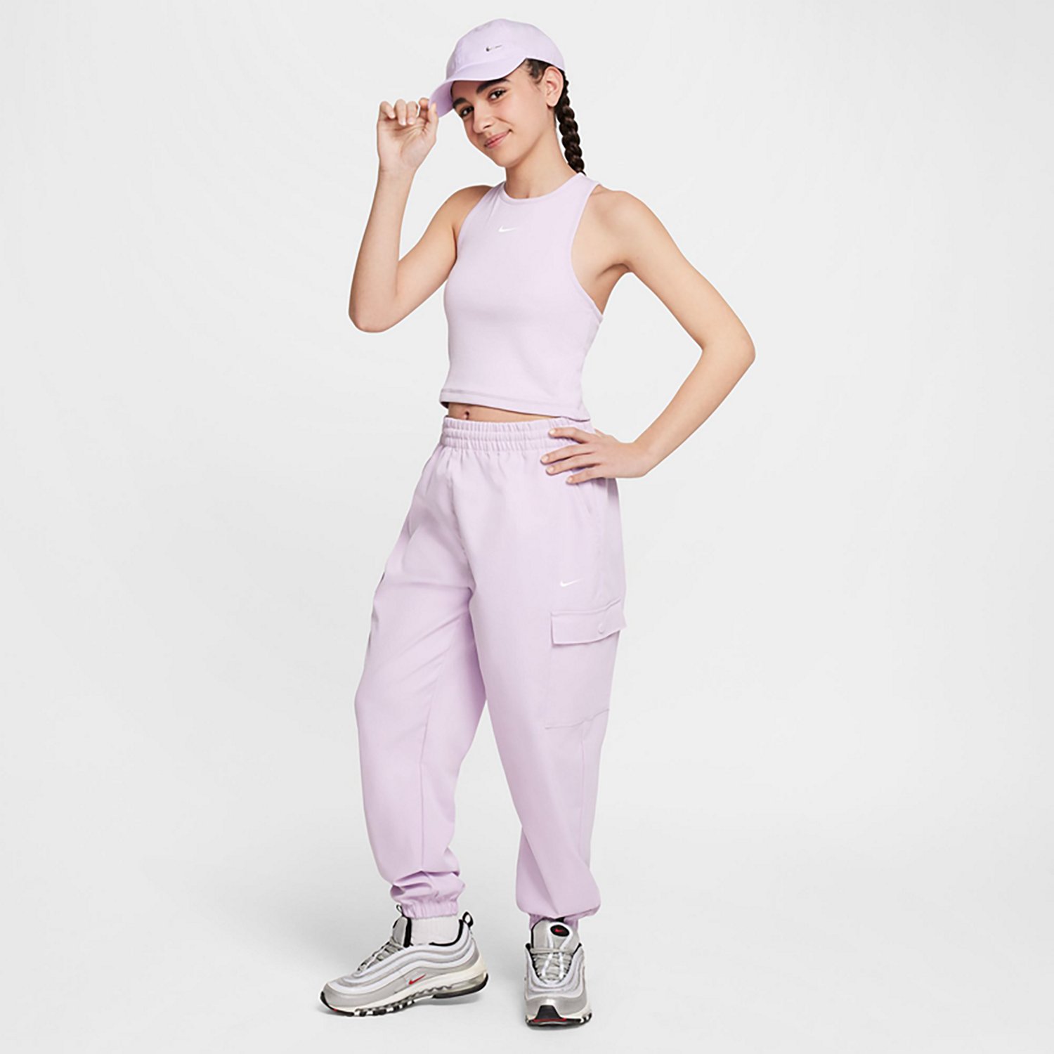 Nike Girls' Sportswear Ribbed Tank Top - view number 4