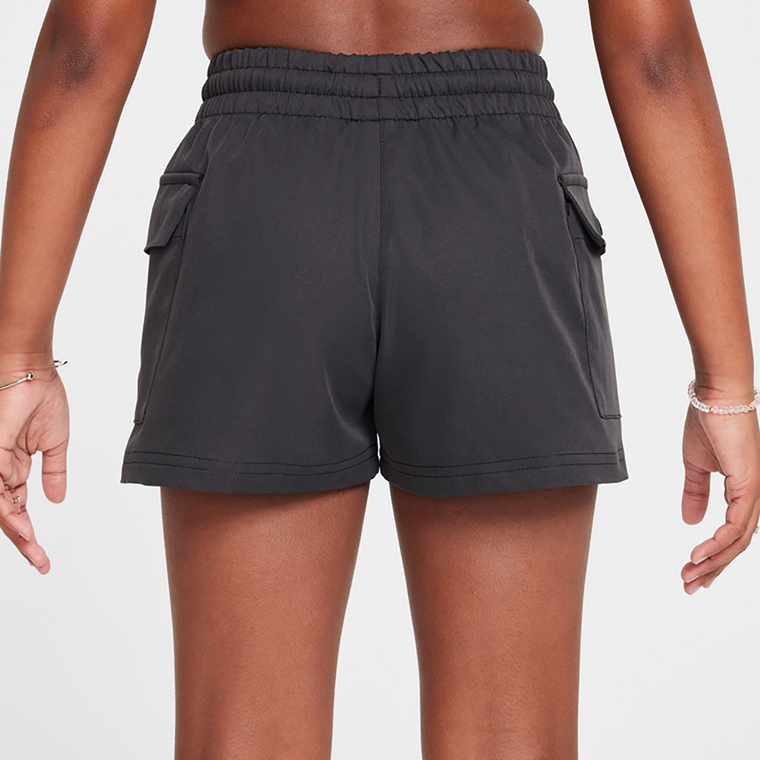 Nike Girls' Sportswear Woven Cargo Shorts 3 in - view number 2
