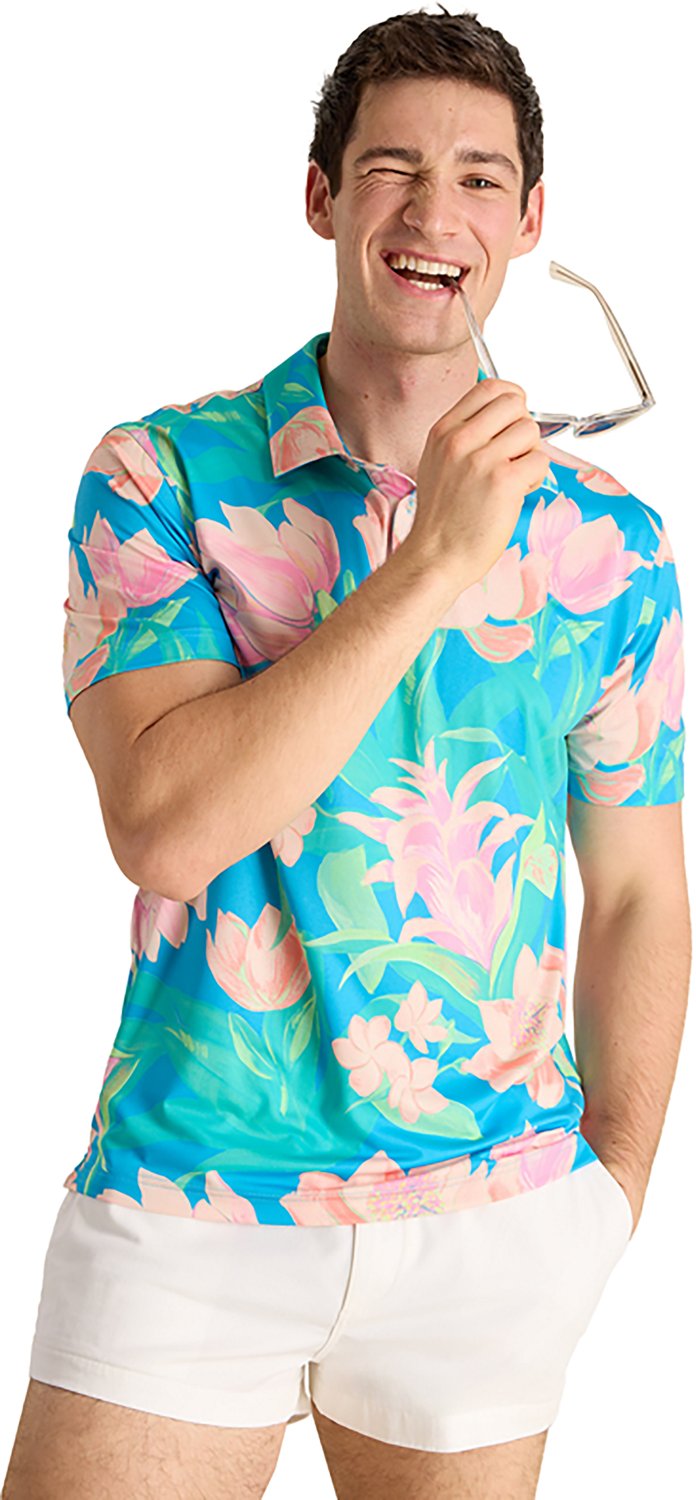 Chubbies Men's Stop & Smell The Roses Performance Polo Shirt - view number 5