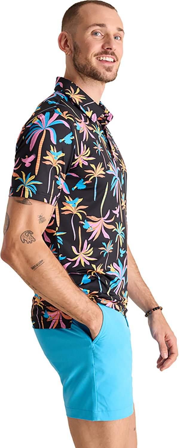 Chubbies Men's The Black Light Night Performance Polo Shirt - view number 3