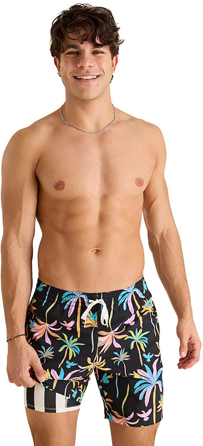 Chubbies Men's The Black Light Nights 7" Classic Lined Swim Trunk