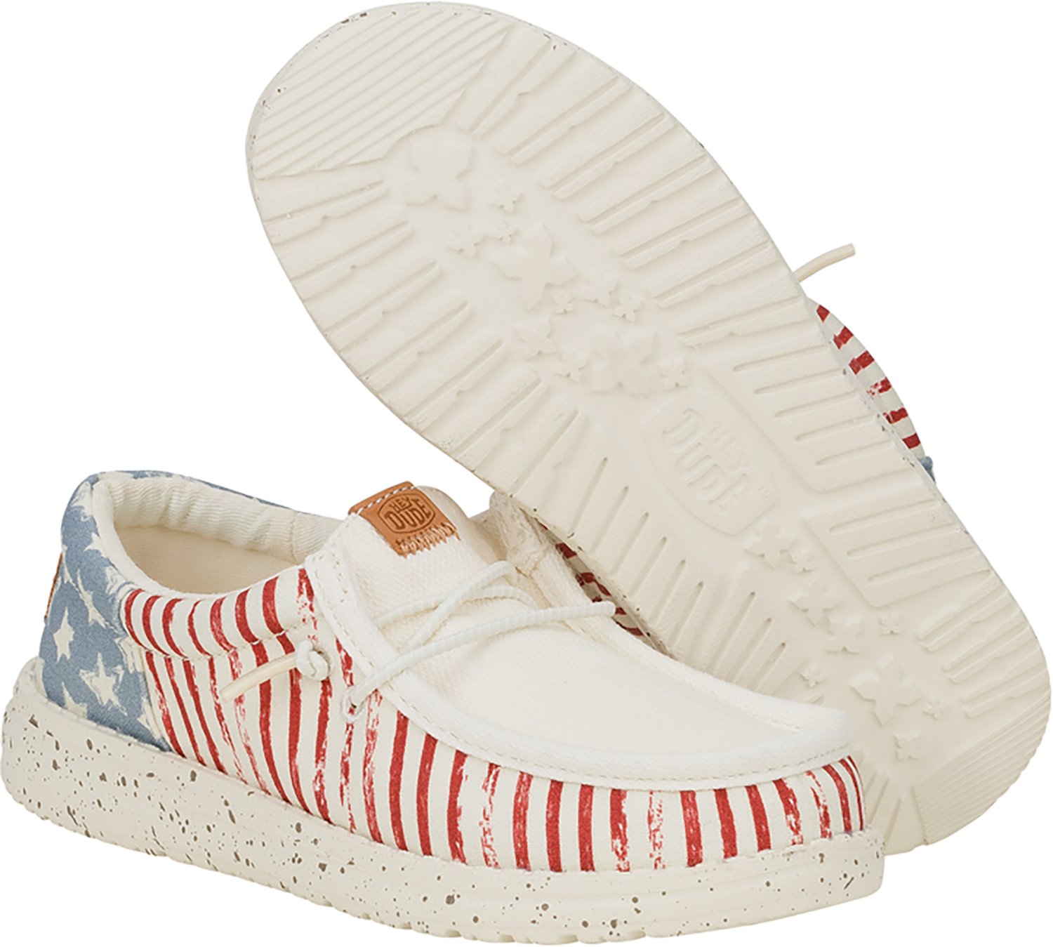 HEYDUDE Kids' Wally Funk Americana Stars Slip-On Shoes - view number 3
