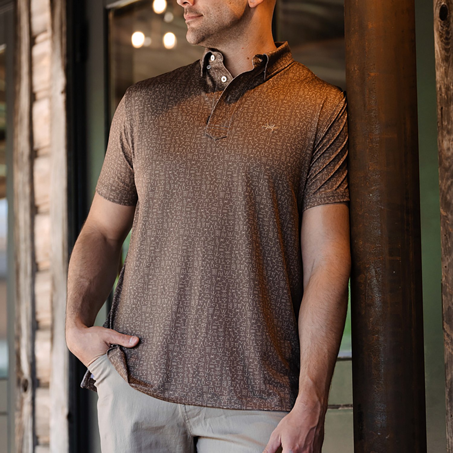 Texas Standard Men's Chisholm Traditions Polo Shirt                                                                              - view number 3