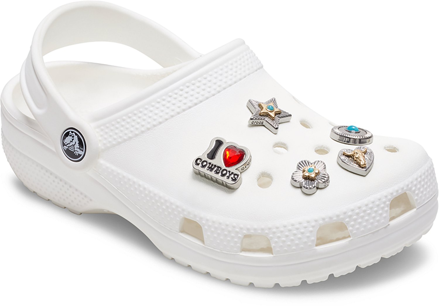 Crocs Silver I Heart Cowboy Jibbitz 5-Pack - view number 3