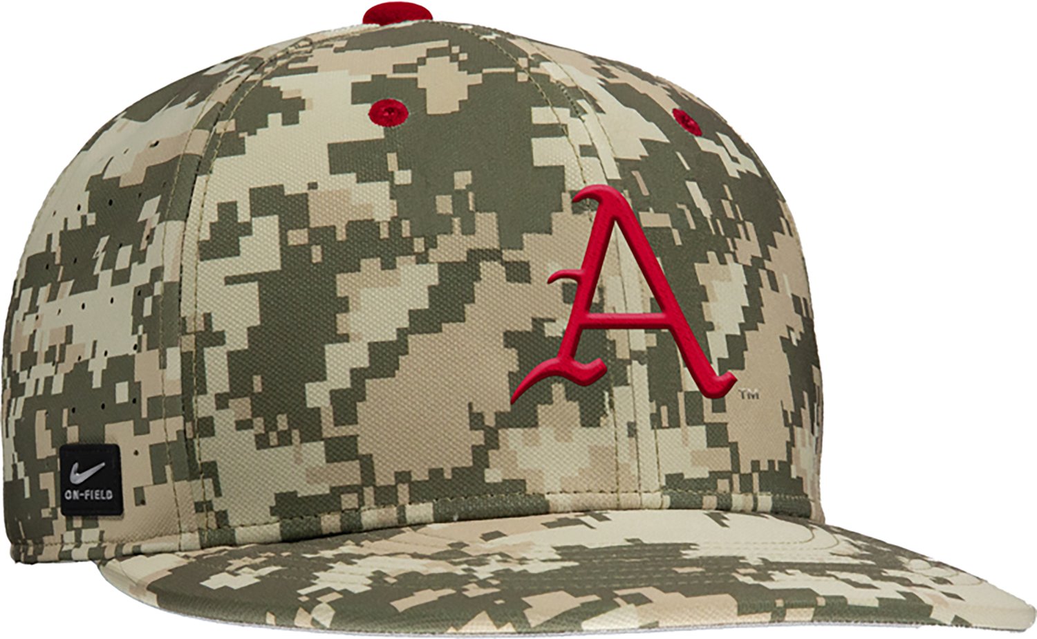Nike Men's Arkansas Razorbacks Flat Bill Cap - view number 3