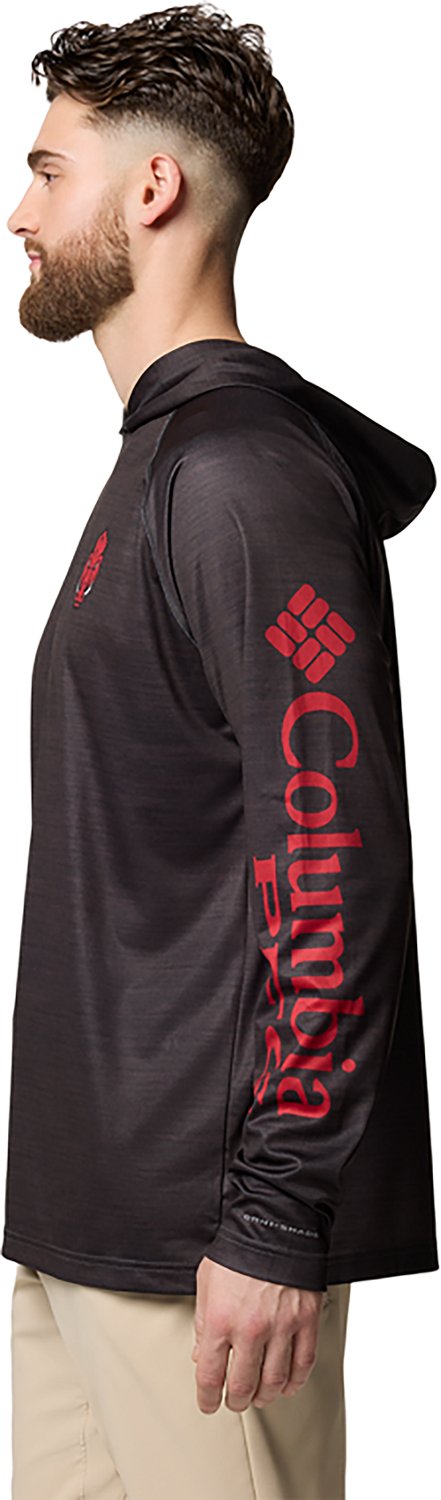 Columbia Sportswear Men's University of Arkansas PFG Super Terminal Tackle Hoodie - view number 3