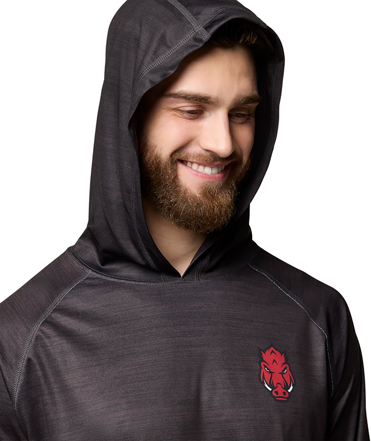 Columbia Sportswear Men's University of Arkansas PFG Super Terminal Tackle Hoodie - view number 4
