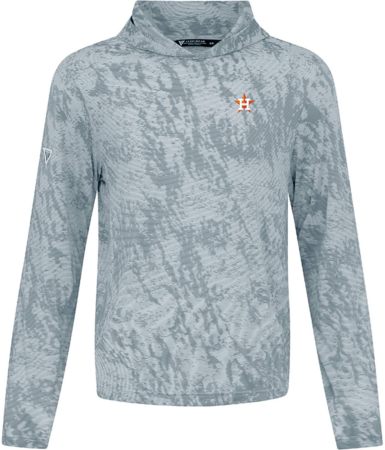 Levelwear Men's Houston Astros Platform INSIGNIA Core Hooded Long Sleeve Shirt - view number 1
