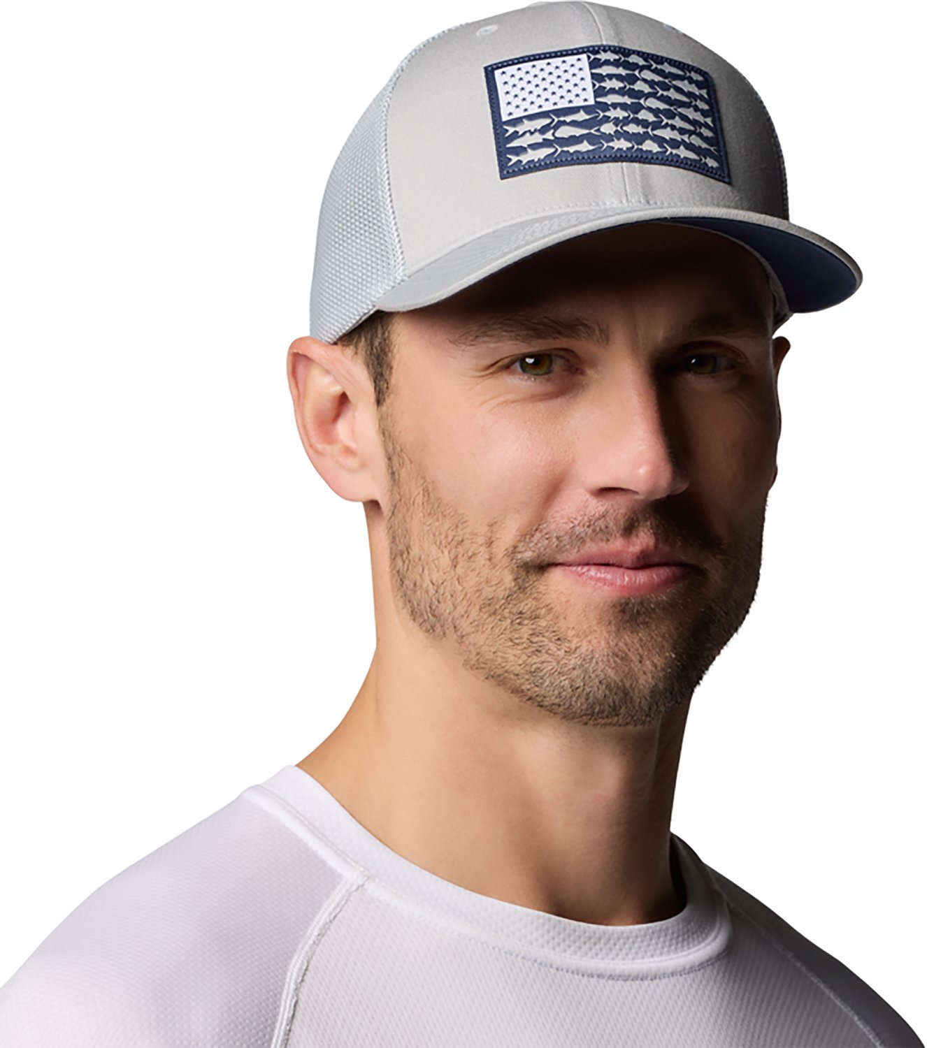 Columbia Sportswear Men's PFG Mesh Fish Flag Ball Cap - view number 2