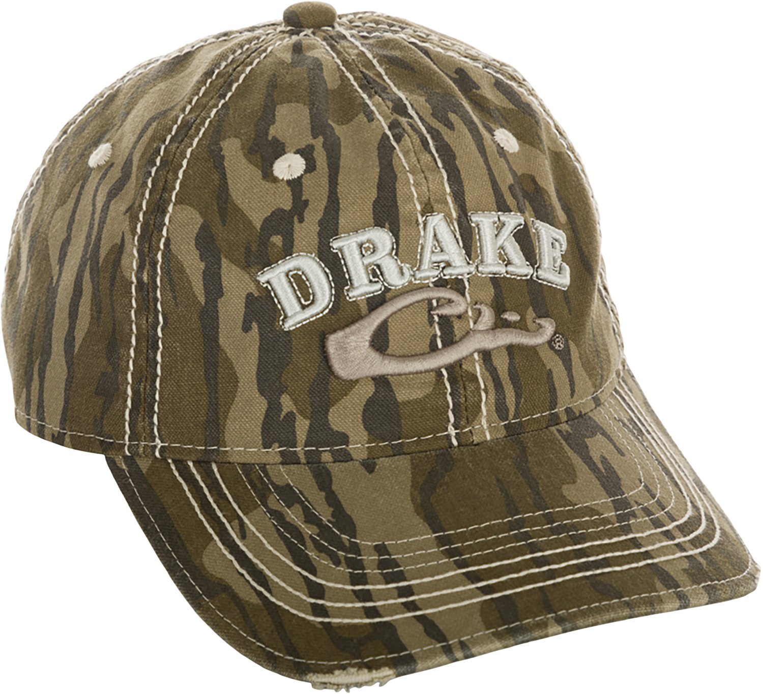 Drake Men's Distressed 6-Panel Ball Cap Academy