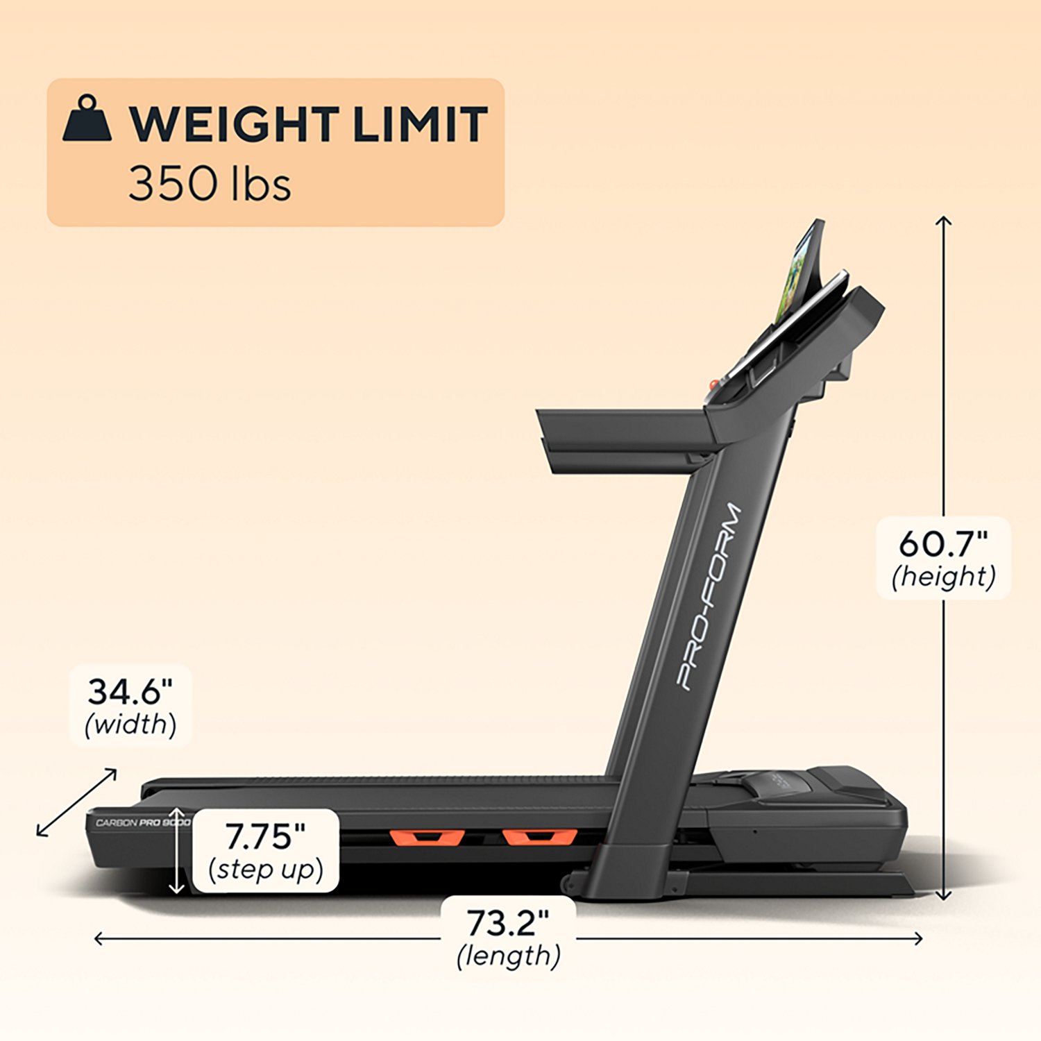 ProForm Carbon Pro 9000 Treadmill                                                                                                - view number 5