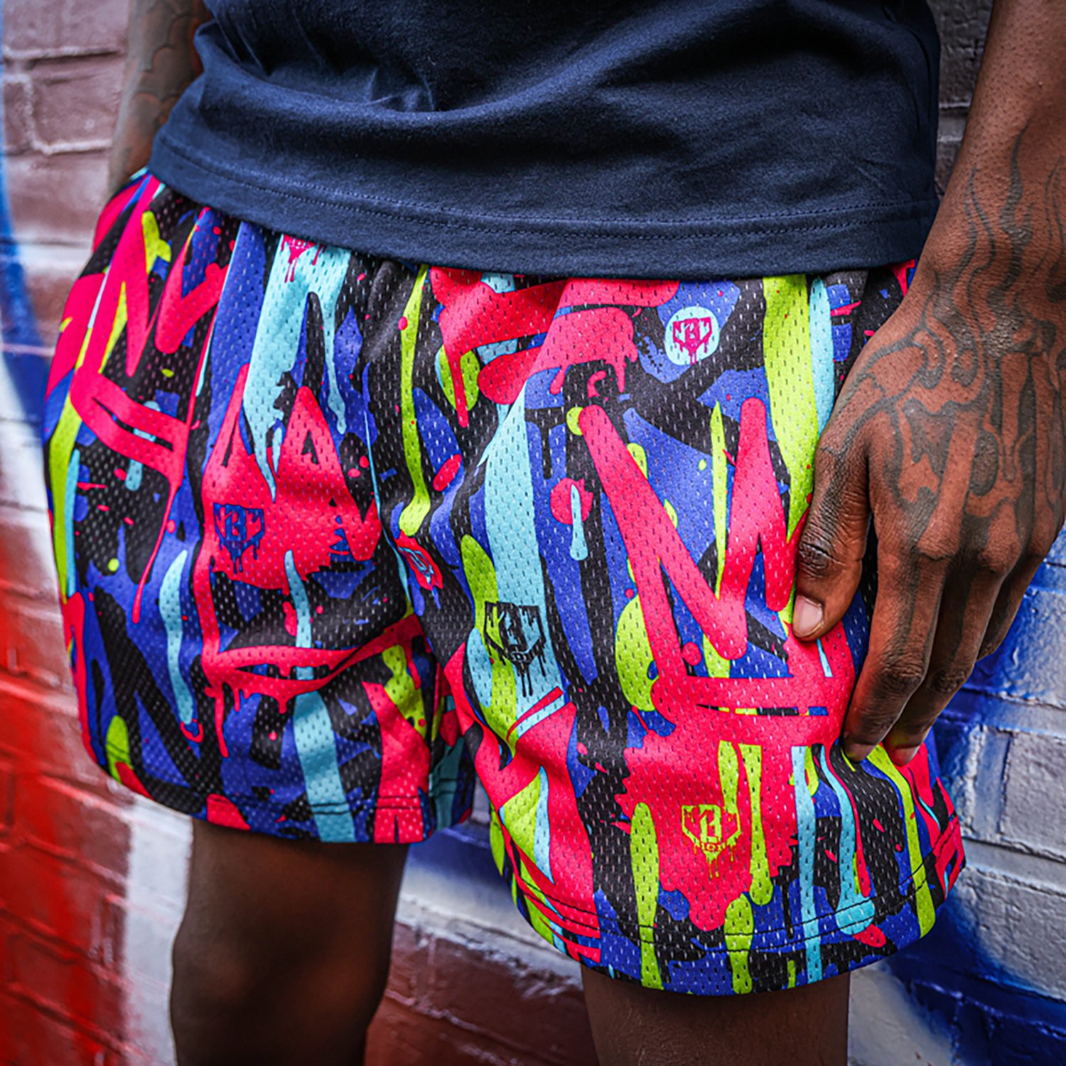 Baseball Lifestyle 101 Youth Graffiti Crown Shorts 5 in                                                                          - view number 3
