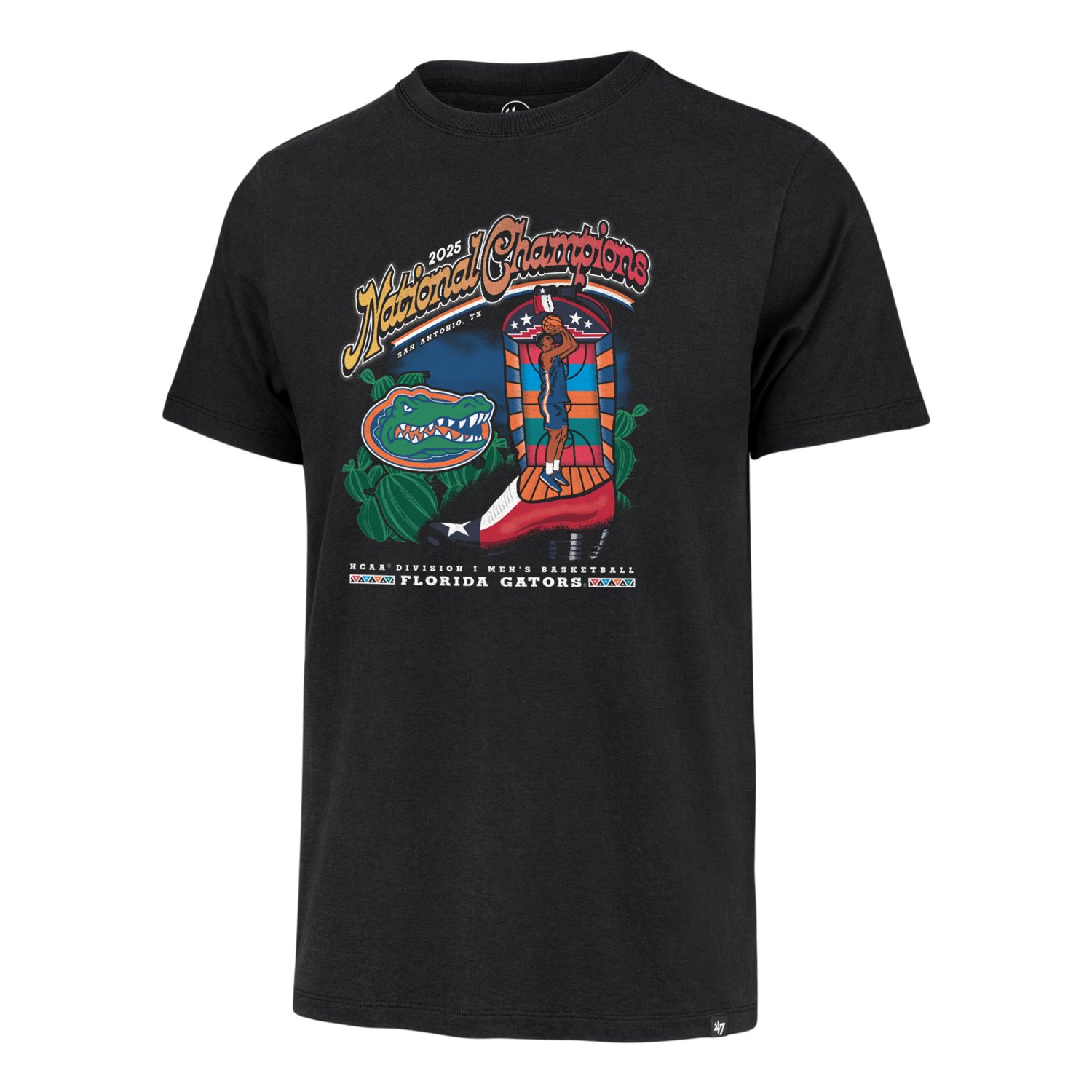 '47 Brand Men's Florida 2025 Men's March Madness National Champions Boot Franklin Short Sleeve T-shirt