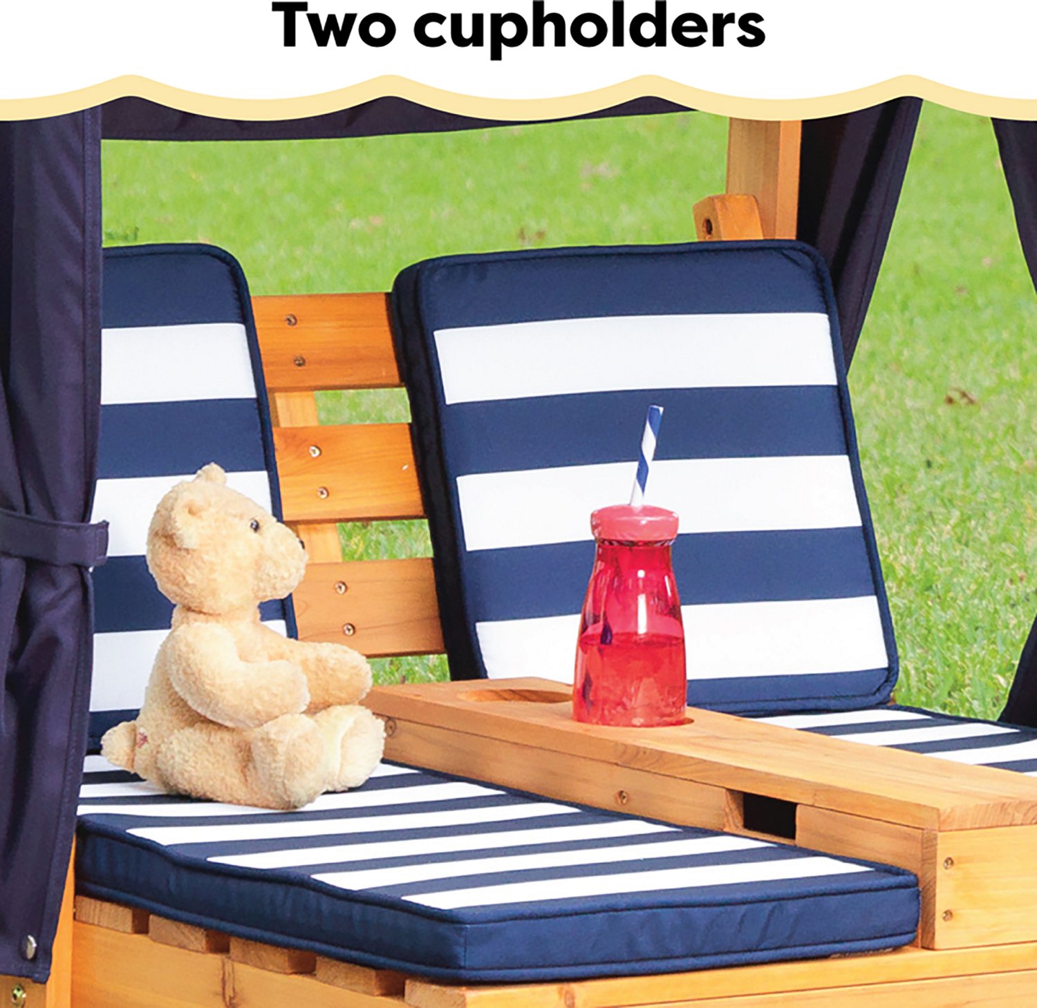 KidKraft Double Chaise Lounge with Cup Holders                                                                                   - view number 4