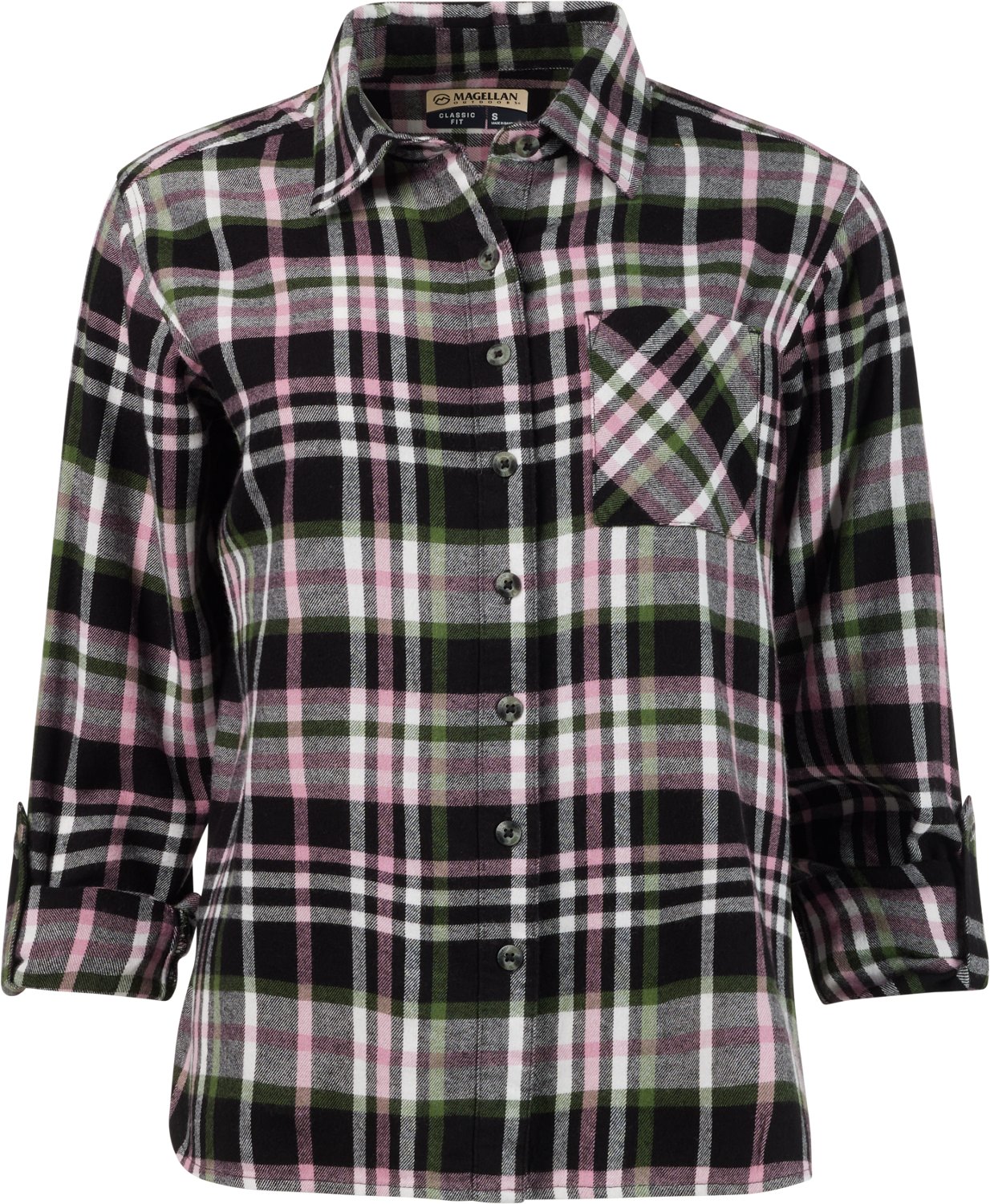 Magellan Outdoors Women's Willow Creek Plaid Long Sleeve Top - view number 2